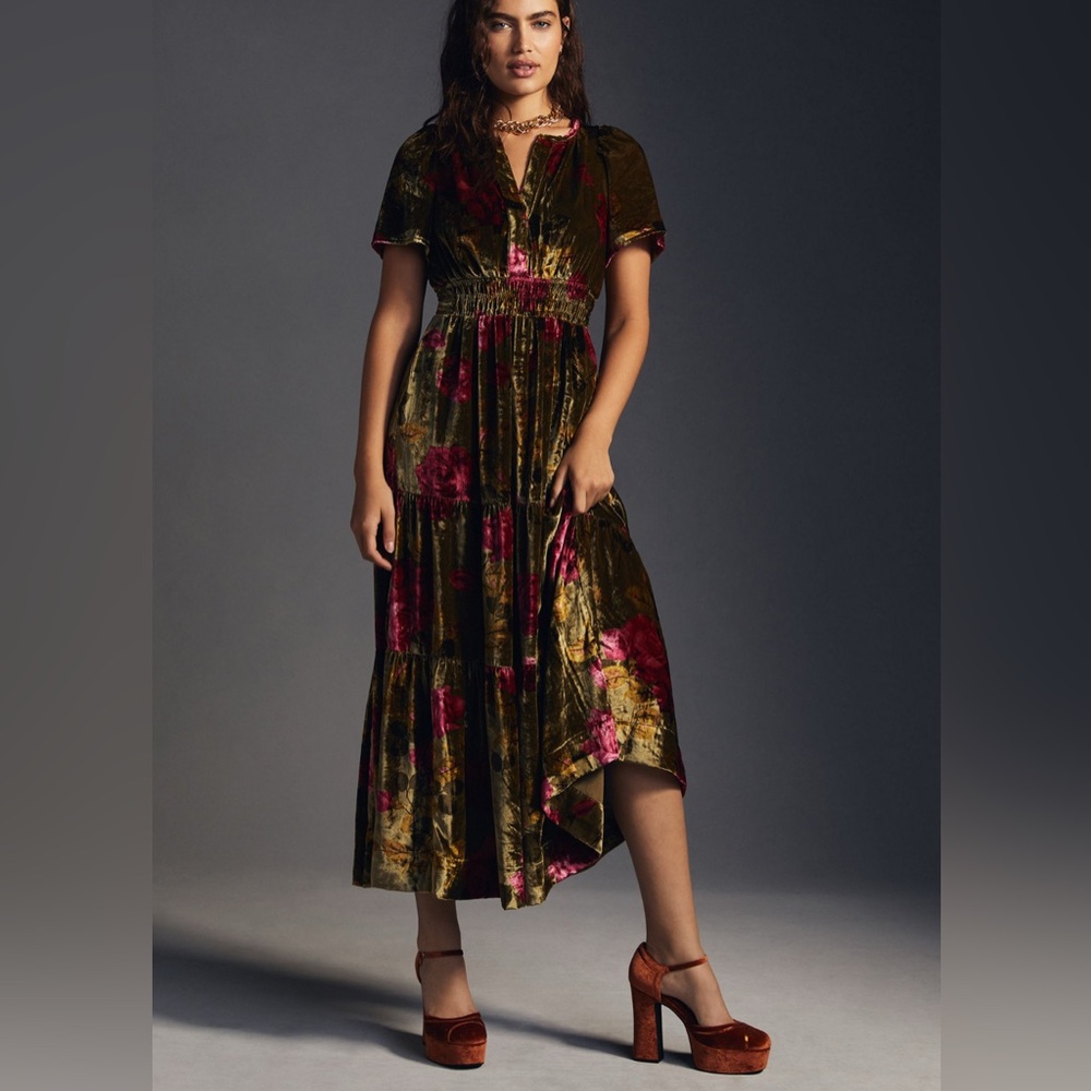 Anthropologie Somerset Maxi - Velvet